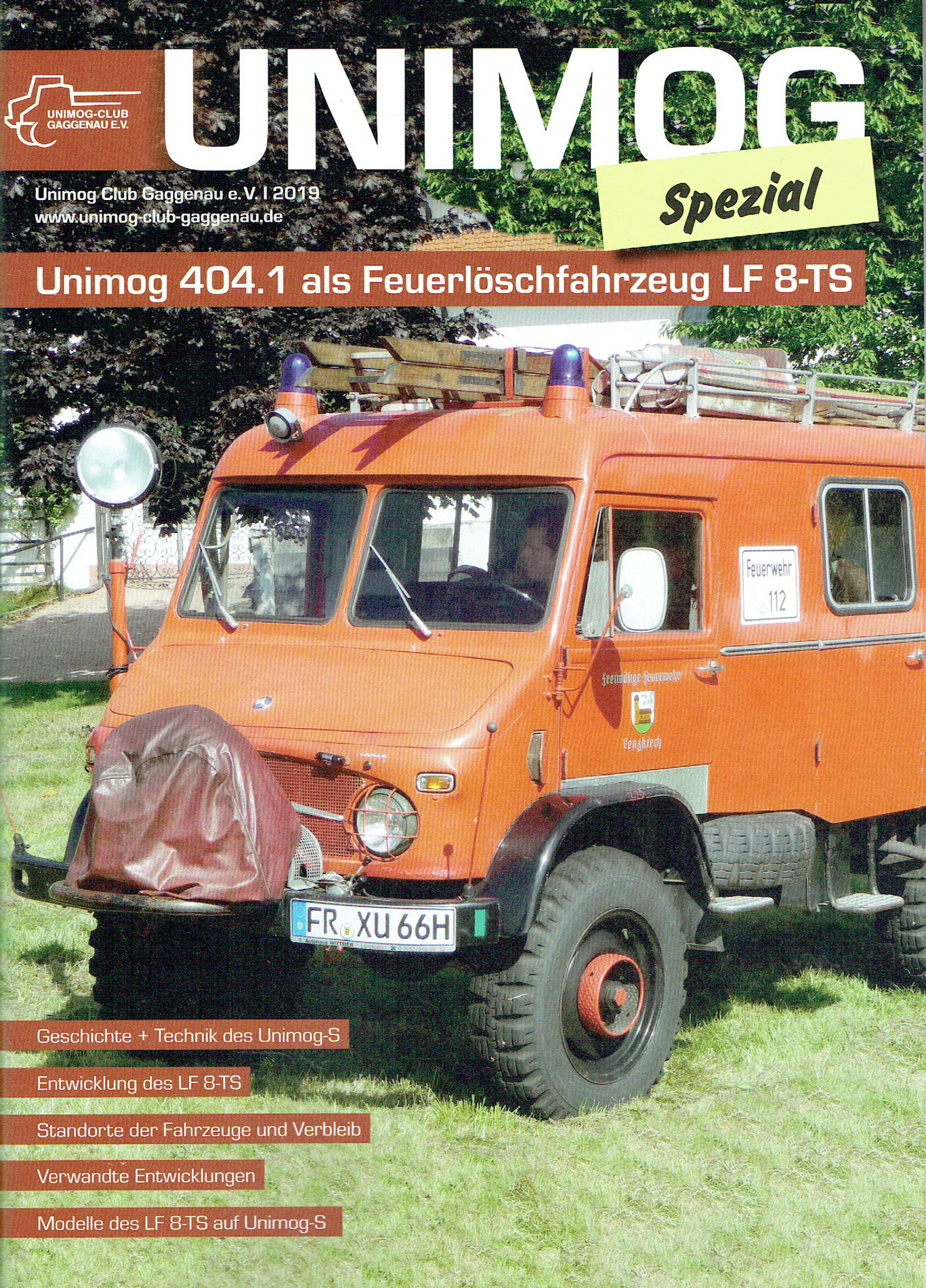 Unimog Spezial Sonderausgabe U 404.1 Feuerwehr LF 8-TS