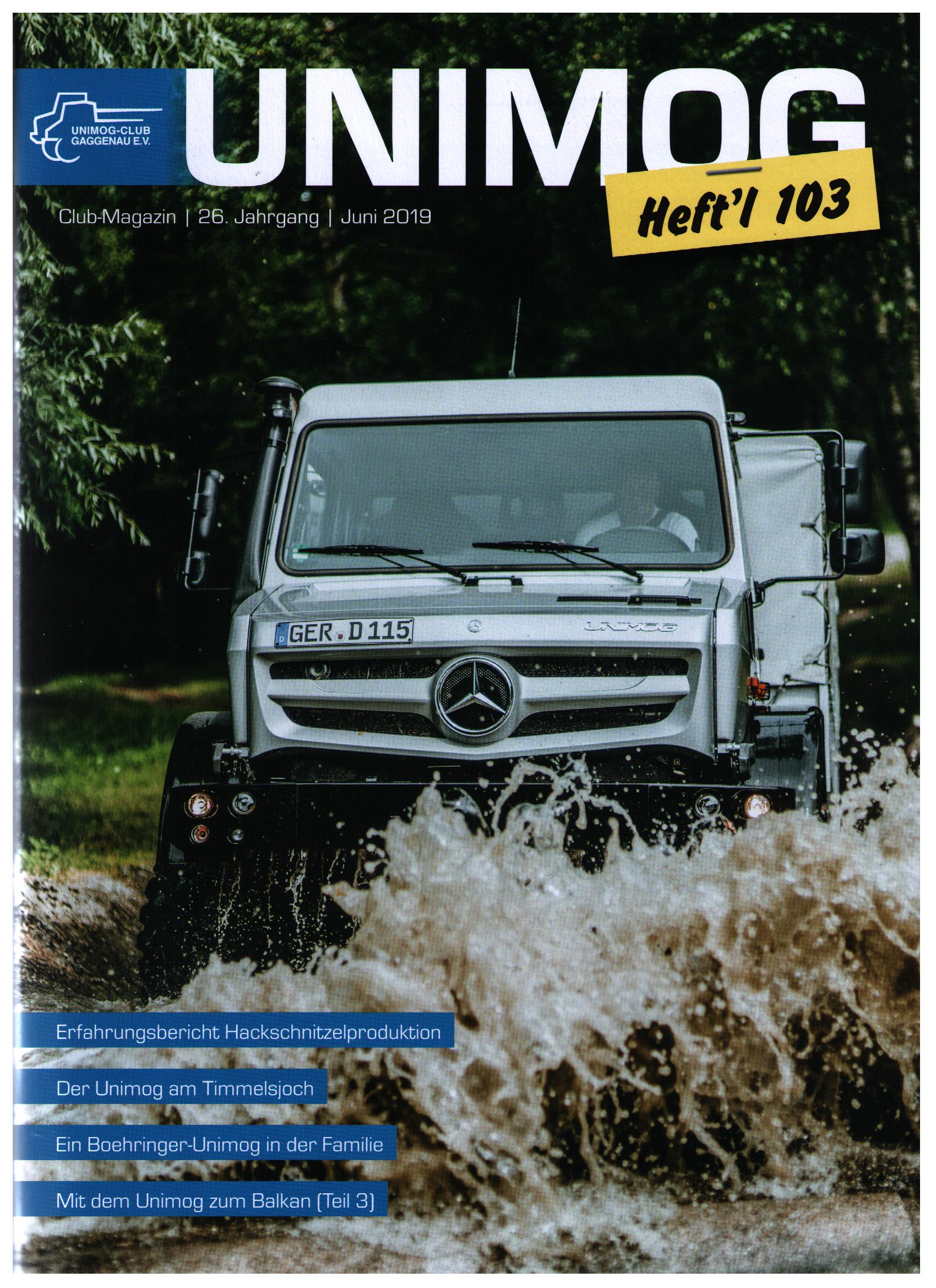 Unimog Heft´l Nr. 103